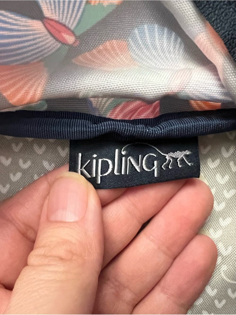Kipling Multicolor Butterfly School Backpack - Picture 3 of 13